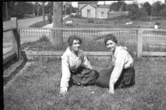 Envelope 8 020 perhaps Hilma on left and it is Florence on right, taken on Shelbourne St Victoria