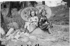 Gray Binder Photos 135 Carol Smitha a her friend Alice May 1937