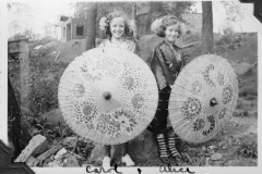 Gray Binder Photos 136 Carol Smitha a her friend Alice May 1937