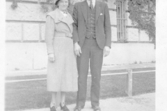 Gray Binder Photos 137 Carl Smitha on right with one of Maries friends May 1937