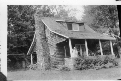 Gray Binder Photos 141 Marie Smitha at Fern Cottage in Catskill Mtn July 1937