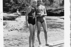 Gray Binder Photos 150 Carol Smitha and her friend Viginia Aug 1938