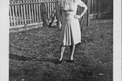 Gray Binder Photos 417 Jessie at her home on Northfield Rd Nanaimo abt 1950