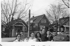 Gray Binder Photos 549 L to R  Molly & Wally Doran unknown Jack & Eileen Walker Bob & Pat Olsen 1956