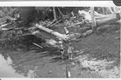 Bob and Arlene Olsen Sproat Lake abt 1948