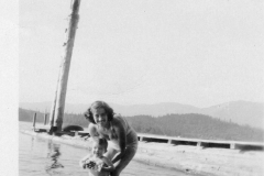 Gray Binder Photos 236 Eileen and Mick Sproat Lake 1950