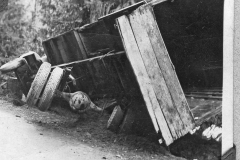 Gray Binder Photos 265 West Coast freight truck overturned near Cameron Lake