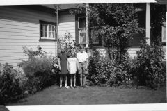 Gray Binder Photos 491 The Peters L to R Marj Betty-Jane & Fred