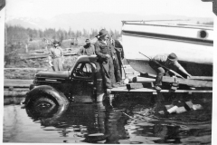 Hillmas photo album 056 Boat Launch Sproat Lake 1939