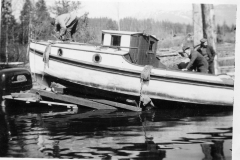 Hillmas photo album 057 Boat Launch Sproat Lake 1939