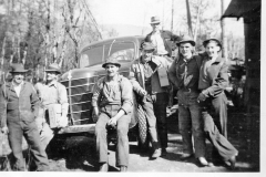 Hillmas photo album 062 Boat Launch Sproat Lake 1939 Carl on right