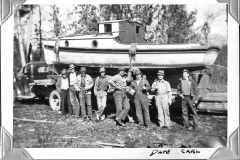 Jacks Album 043 Sproat Lake Boat Launch March 1939 David and Carl on right