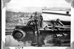 Jacks Album 045 Sproat Lake Boat Launch March 1939 Dave on Left