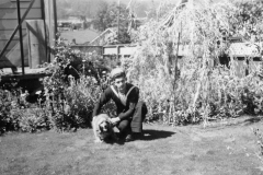 Eileens-photo-album-143-Jack-in-Navy-Uniforn-garden-of-2nd-ave-home-abt-1942