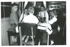 Photo booklets 106 Micks 6th birthday Alan herbertson on left 1955